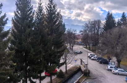 Южная двухкомнатная квартира с подвалом в центре Разлога